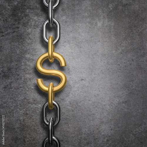 Photo: Chain link dollar Chain link dollar
