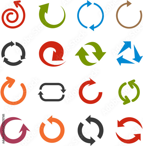 Vector: Flat arrow icons. Flat arrow icons.