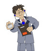 The doctor and his stethoscope