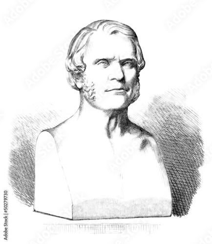 Illustration: Bust : Man - 19th century Bust : Man - 19th century