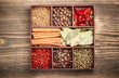 Assortment of spices