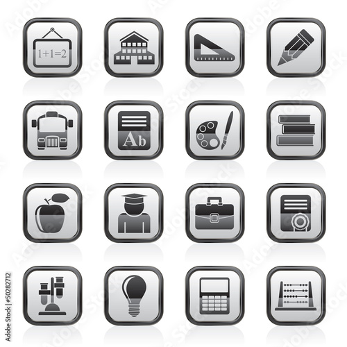 Vector: school and education icons - vector icon set school and education icons - vector icon set