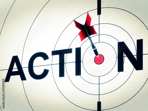 Illustration: Action Shows Active Motivation Or Proactive Action Shows Active Motivation Or Proactive
