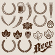 Beer Ingredients Ornamental Designs