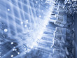 Fiber optics background with lots of light spots