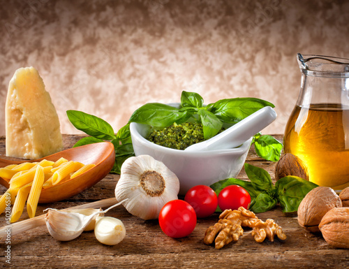 Photo: Ingredients for Pesto Ingredients for Pesto
