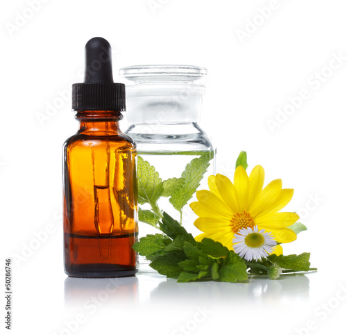 Photo: Herbal medicine or aromatherapy dropper bottle Herbal medicine or aromatherapy dropper bottle