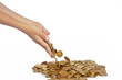 Hands with Gold Coins