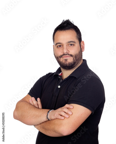 Photo: Bearded young men in black Bearded young men in black