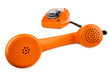 orange retro phone