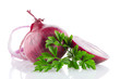 Red sliced onion