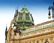 Municipal House and Powder Gate in Prague, Czech Republic