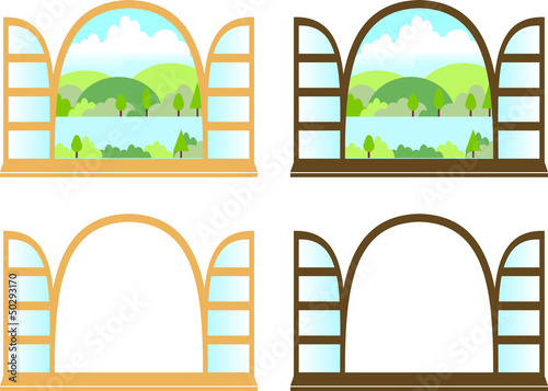 Vector: 窓からの景色 窓からの景色