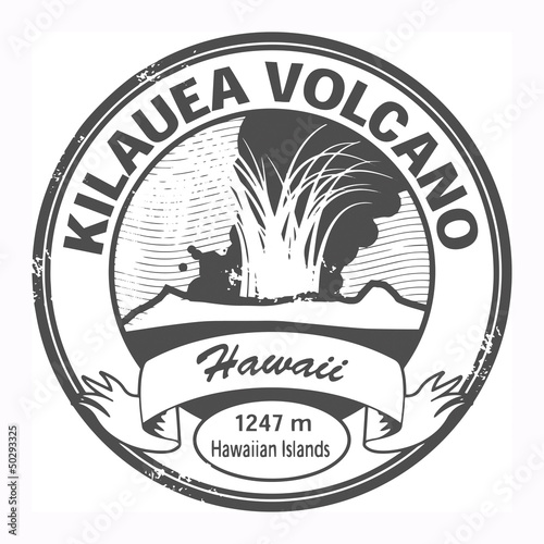 Vector: Grunge stamp with words Kilauea Volcano, Hawaii, vector Grunge stamp with words Kilauea Volcano, Hawaii, vector