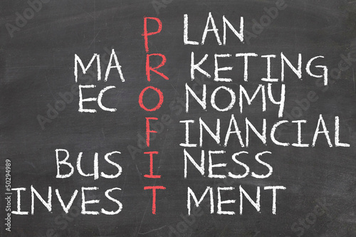 Illustration: Crossword of profit Crossword of profit