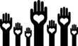 Hands with a heart in the middle of the palm