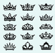 Crown collection. Vector