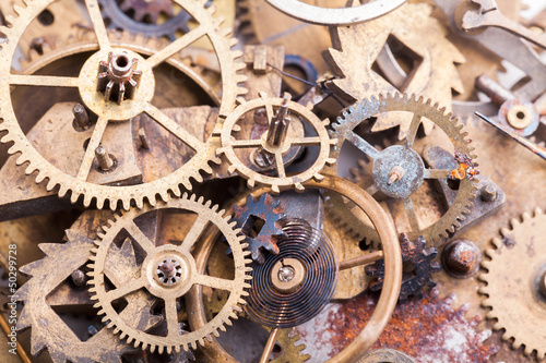 Photo: old gears and cogwheels old gears and cogwheels