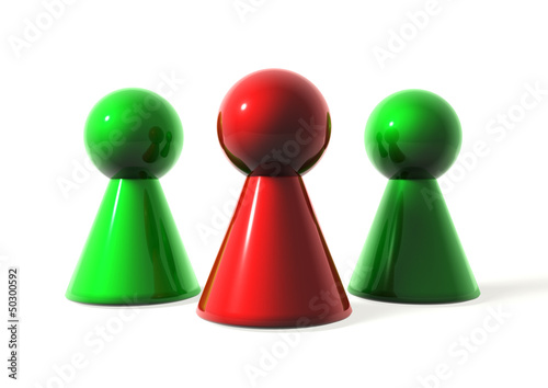 Illustration: Halma Figuren Halma Figuren