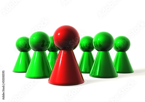Illustration: Halma Figuren Halma Figuren