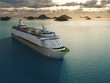 Cruise ship in the sea