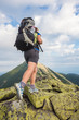 Hiking in Carpathian mountains