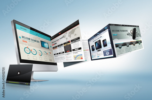 Illustration: Web design concept Web design concept