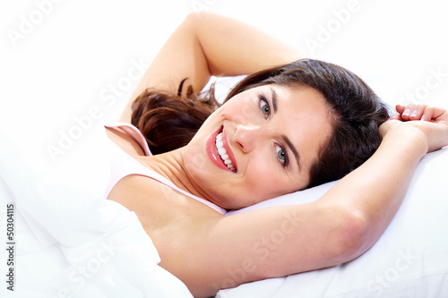 Photo: Sleeping woman. Sleeping woman.
