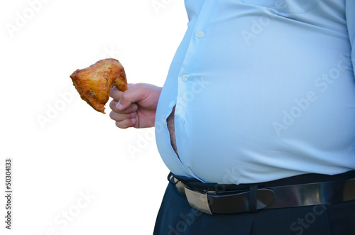 Photo: Fried Greasy Food make fat stomach Fried Greasy Food make fat stomach