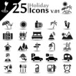 Holiday icons set, basic series