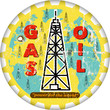 Vector: vintage oil and gas advertising sign, vector illustration vintage oil and gas advertising sign, vector illustration
