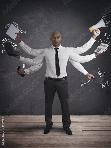 Photo: Multitasking businessman Multitasking businessman