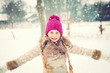 girl loves wintertime