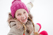 girl loves wintertime