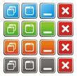 maximize minimize square buttons