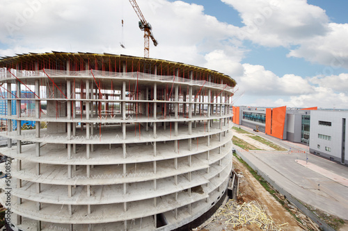 Photo: Business center under construction Business center under construction