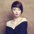 Photo of beautiful young woman. Vintage style