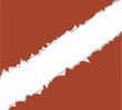 Papierab- und Aufriss, rot
