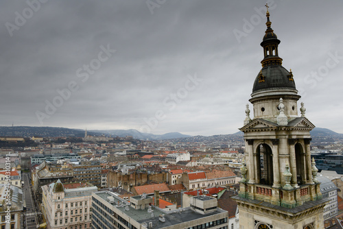 Photo: La ville de Budapest depuis la Basilique Saint-Etienne La ville de Budapest depuis la Basilique Saint-Etienne