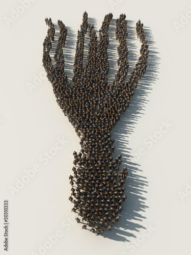 Illustration: crowd like an octopus crowd like an octopus