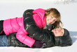 Young loving couple on appointment on the nature, love story