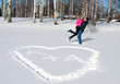 Young loving couple on appointment on the nature, love story