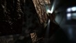 Dark 3D Detailed Blocks With Heavenly Light Backdrop