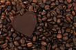 Kaffeebohnen mit Herz