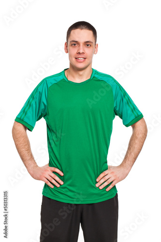 Photo: Handsome man in fitnesss wear Handsome man in fitnesss wear