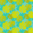 Seamless pattern with monstera leafs