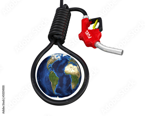 Illustration: Концепция нефтяного кризиса на земном шаре Концепция нефтяного кризиса на земном шаре