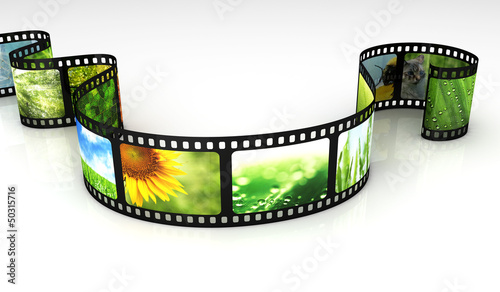 Illustration: Filmstrip with images Filmstrip with images