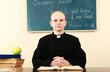 Priest in Sunday school