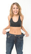 Happy woman after weight loss